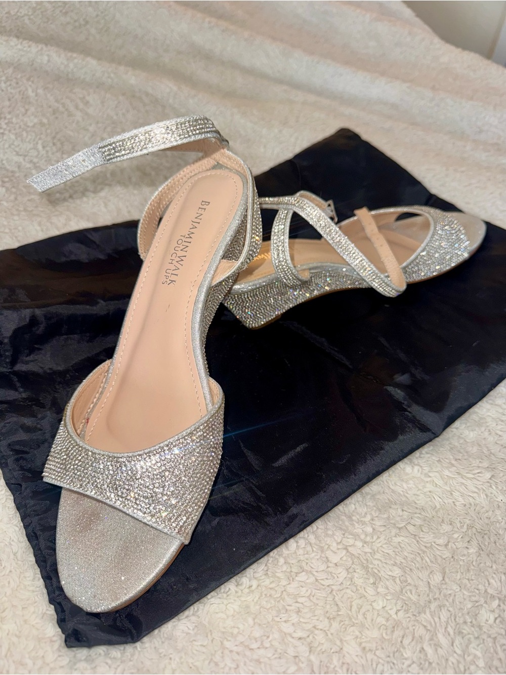 Touch Ups By Benjamin Walk Moxie Wedge Rhinestone Sandal